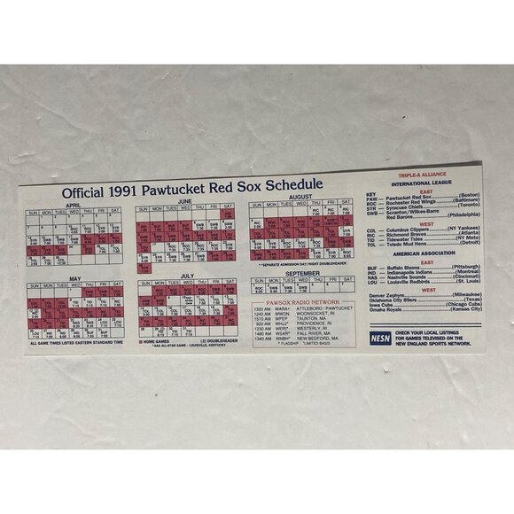 PAWSOX 91 Pawtucket Red Sox 1991 Souvenir Program Yearbook Official Scorecard Sc - Picture 7 of 12